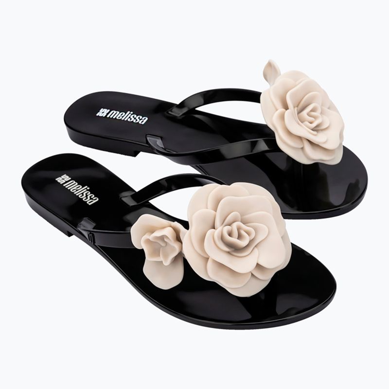 Dámské žabky Melissa Harmonic Petals Ad black/beige 3