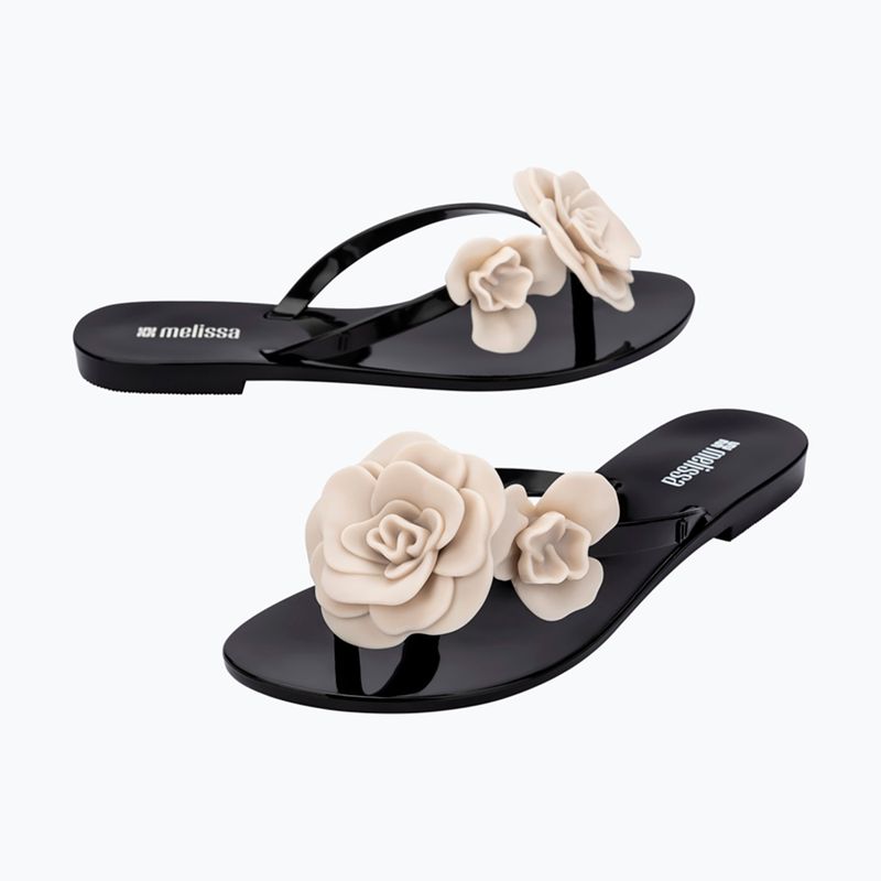 Dámské žabky Melissa Harmonic Petals Ad black/beige 4