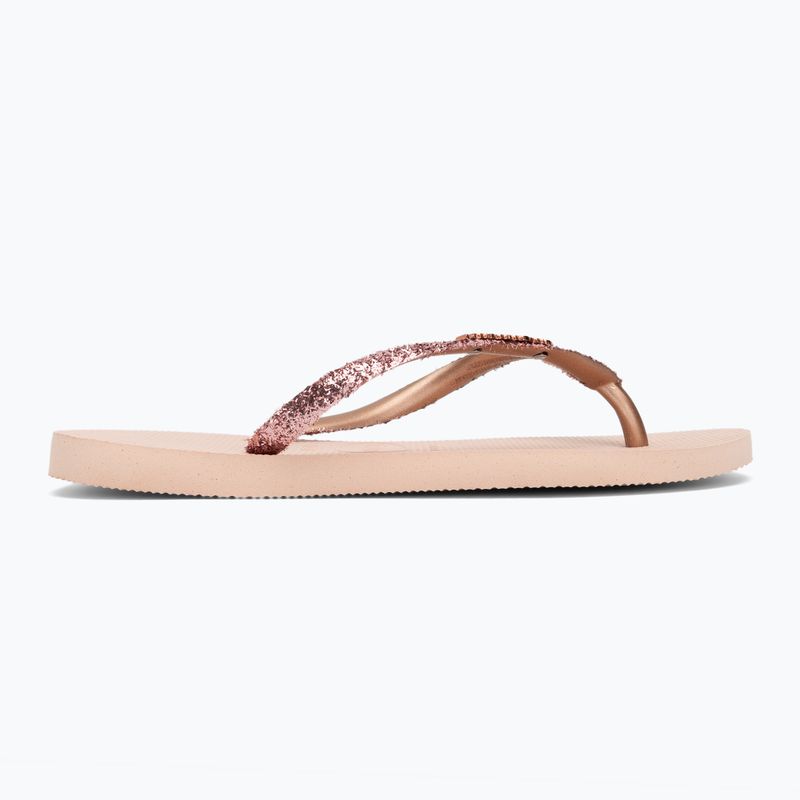 Dámské žabky Havaianas Slim Glitter II ballet rose / golden blush 2