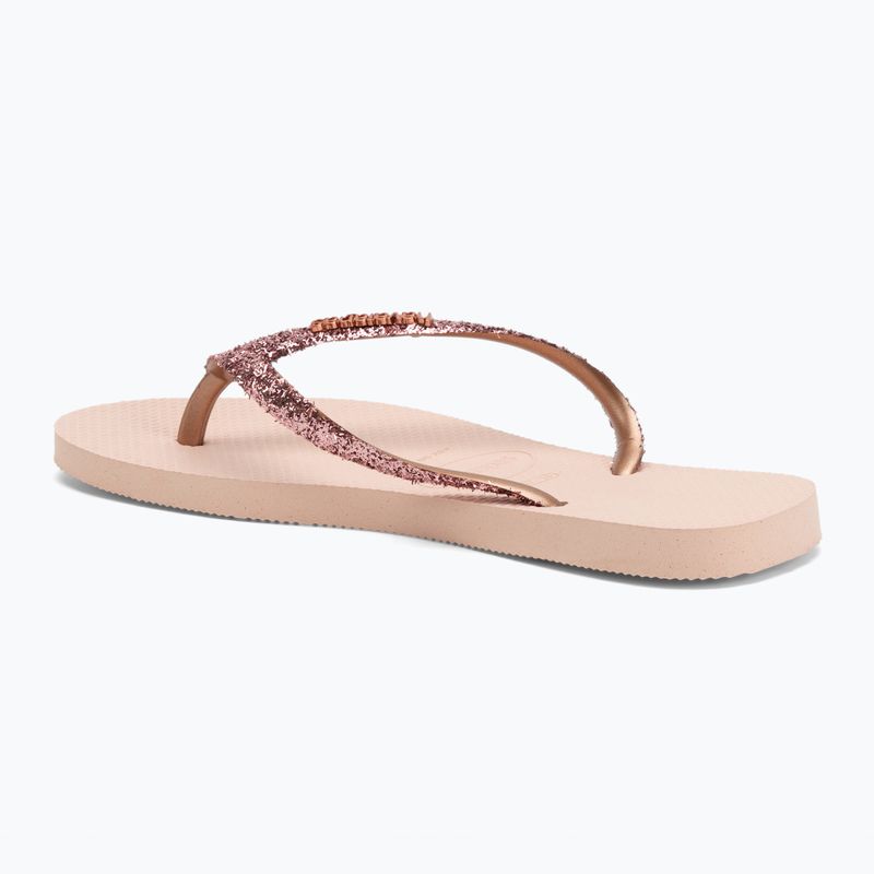Dámské žabky Havaianas Slim Glitter II ballet rose / golden blush 3