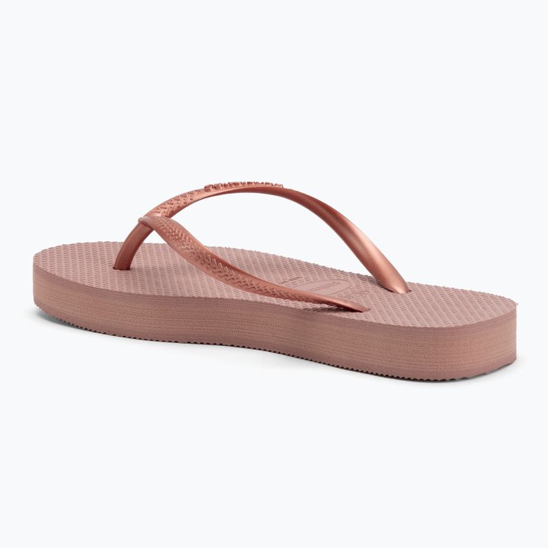 Dámské žabky Havaianas Slim Platform crocus rose 3
