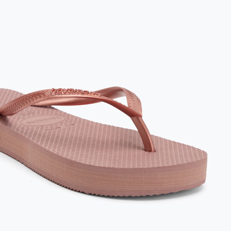 Dámské žabky Havaianas Slim Platform crocus rose 7
