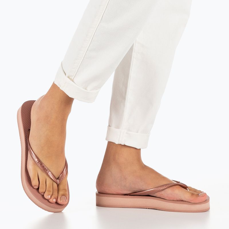 Dámské žabky Havaianas Slim Platform crocus rose 6