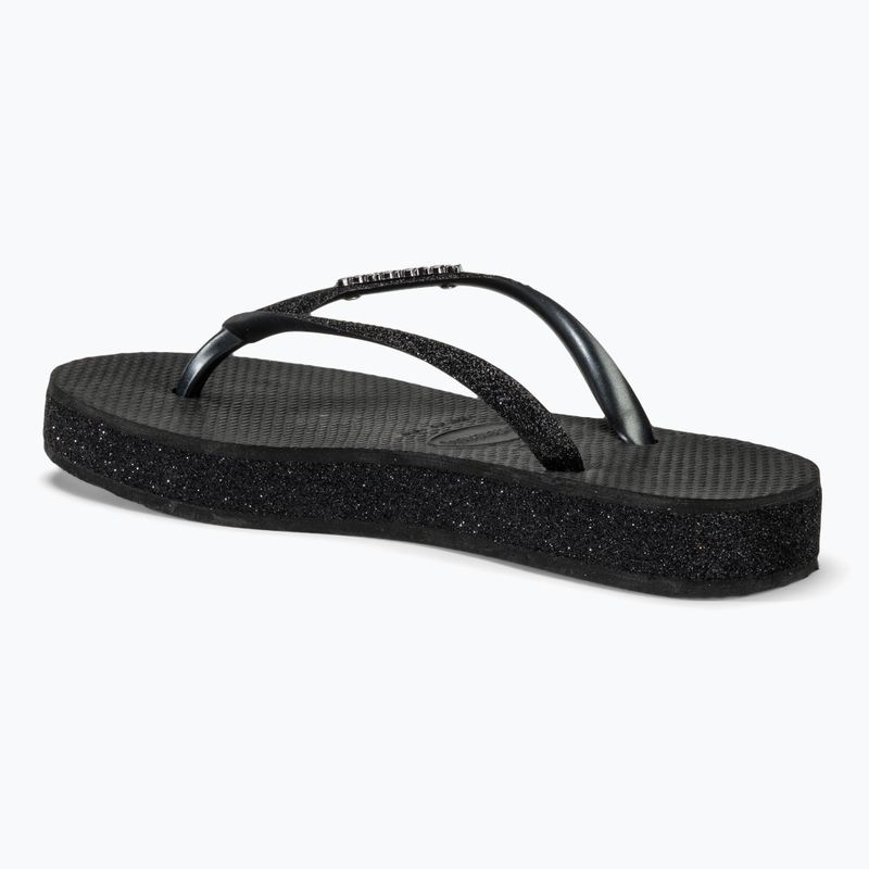 Dámské žabky Havaianas Slim Flatform Sparkle black 3