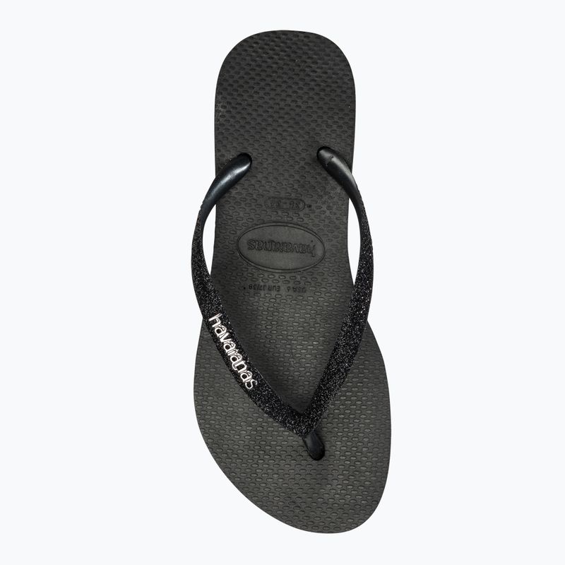 Dámské žabky Havaianas Slim Flatform Sparkle black 5