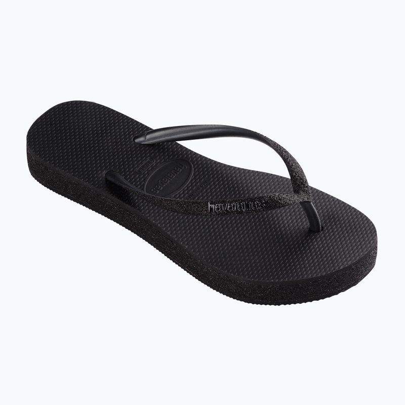 Dámské žabky Havaianas Slim Flatform Sparkle black 9