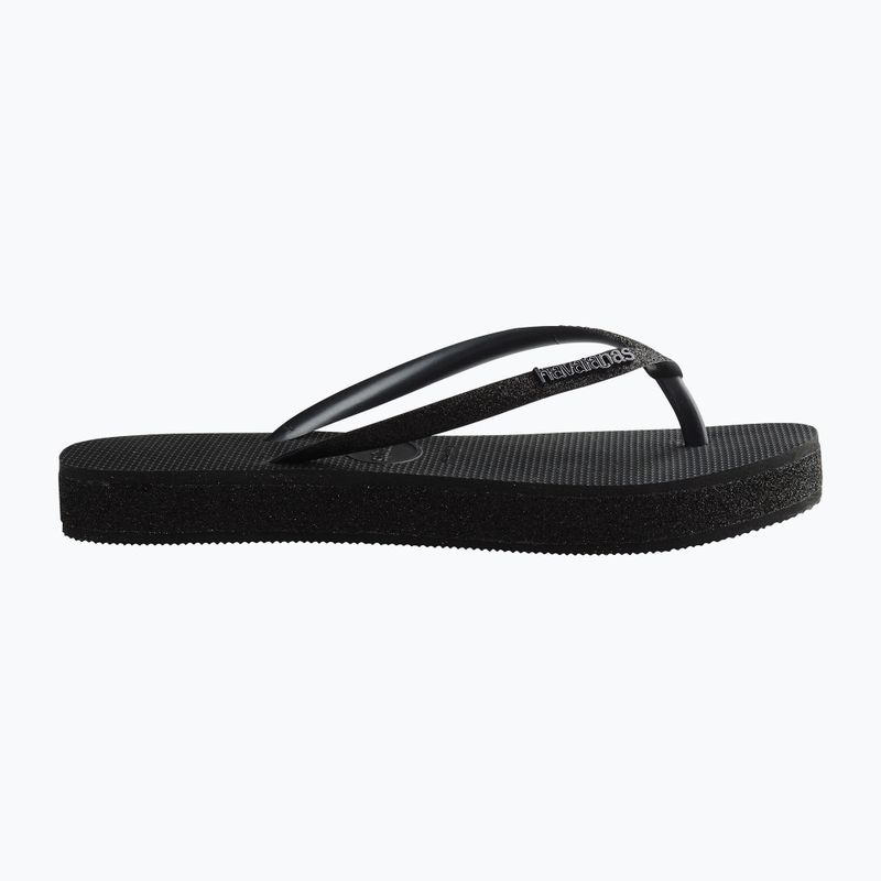 Dámské žabky Havaianas Slim Flatform Sparkle black 10