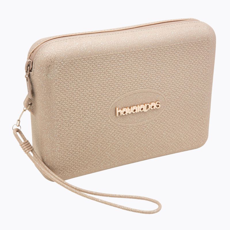 Kosmetická taška Havaianas Beach Necessaire Glitter golden