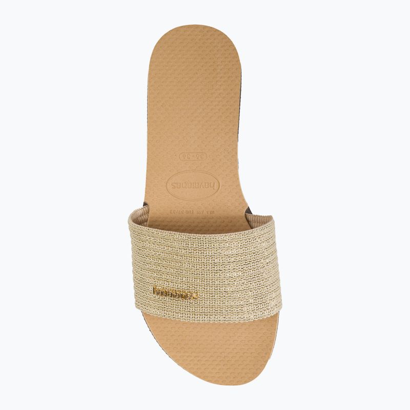 Dámské žabky Havaianas You Malta Metallic golden 5