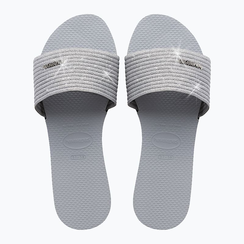 Dámské žabky Havaianas You Malta Metallic ice grey 11