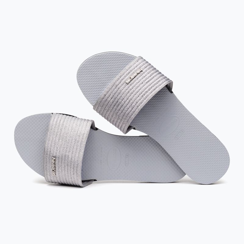 Dámské žabky Havaianas You Malta Metallic ice grey 13