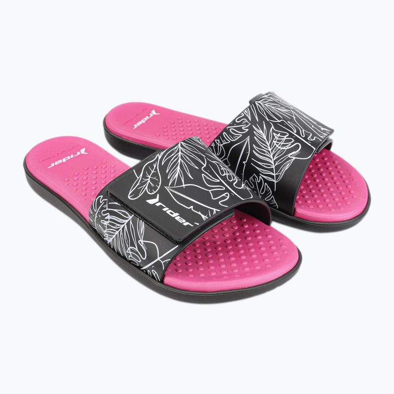 RIDER Pool IV Fem dámské žabky black-pink 83331-AD447 9
