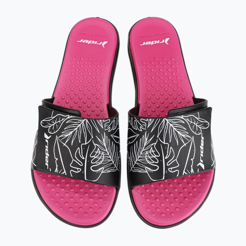 RIDER Pool IV Fem dámské žabky black-pink 83331-AD447 11