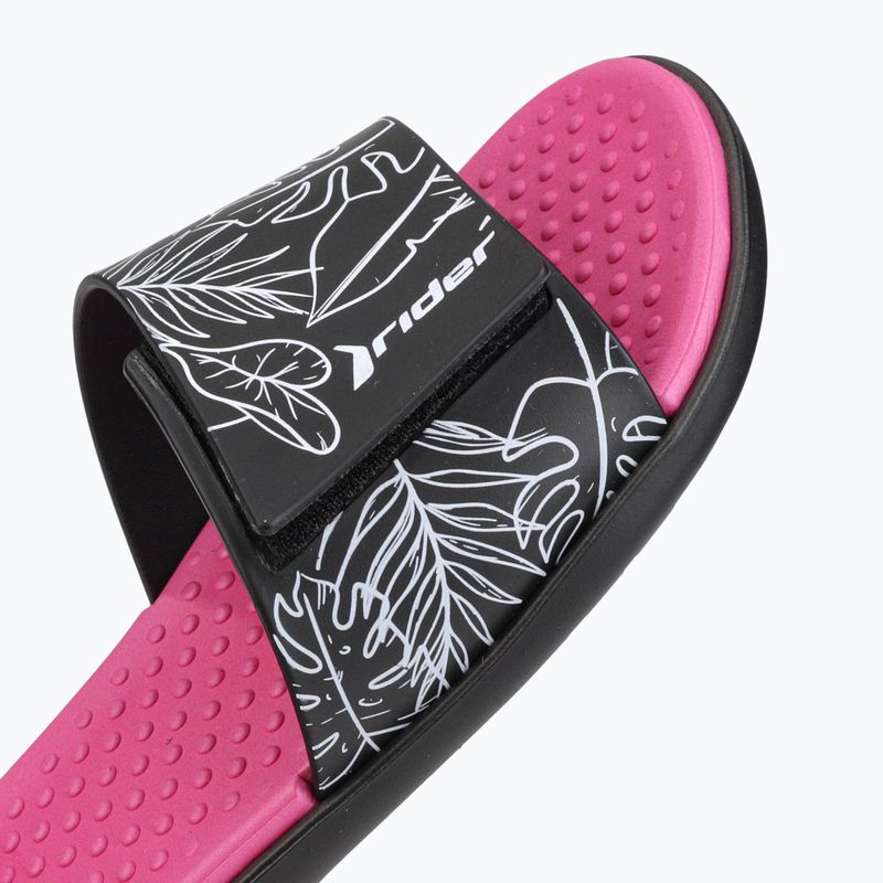 RIDER Pool IV Fem dámské žabky black-pink 83331-AD447 12
