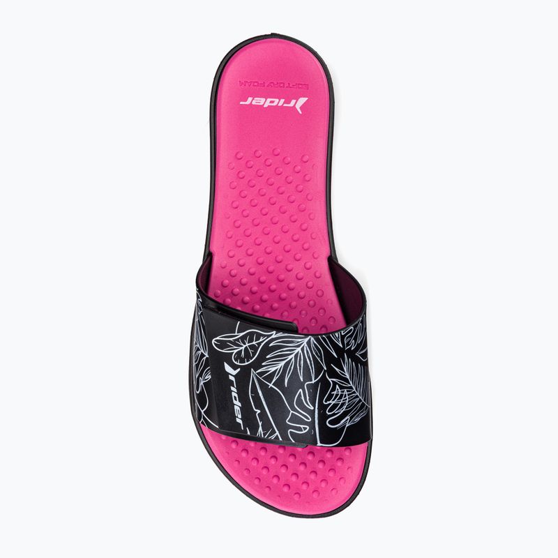 RIDER Pool IV Fem dámské žabky black-pink 83331-AD447 6