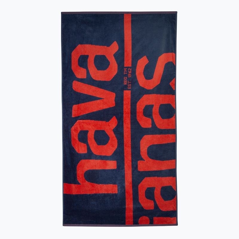 Havaianas Logo ručník XL navy / red