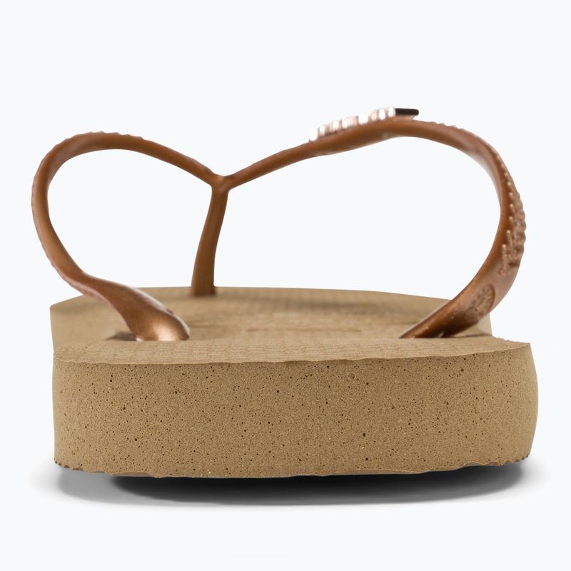 Dámské žabky Havaianas Square Logo Metallic rose gold / rose gold 6