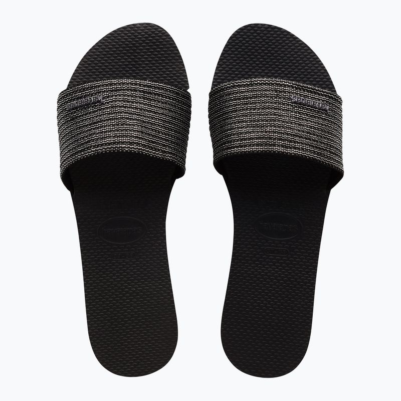 Dámské žabky Havaianas You Malta Metallic black 11