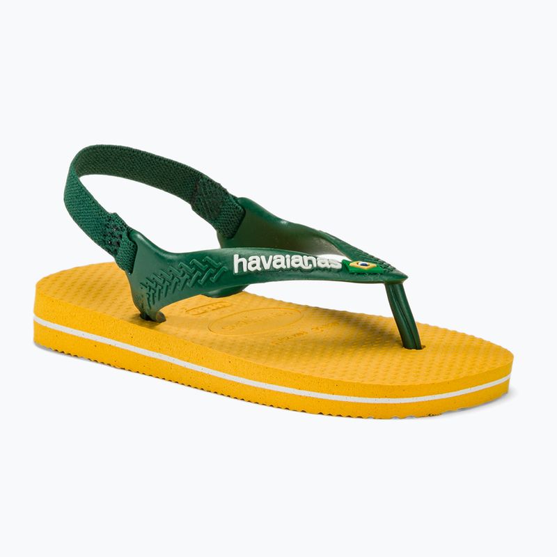 Havaianas Baby Brasil Logo II sandály pop yellow / amazon