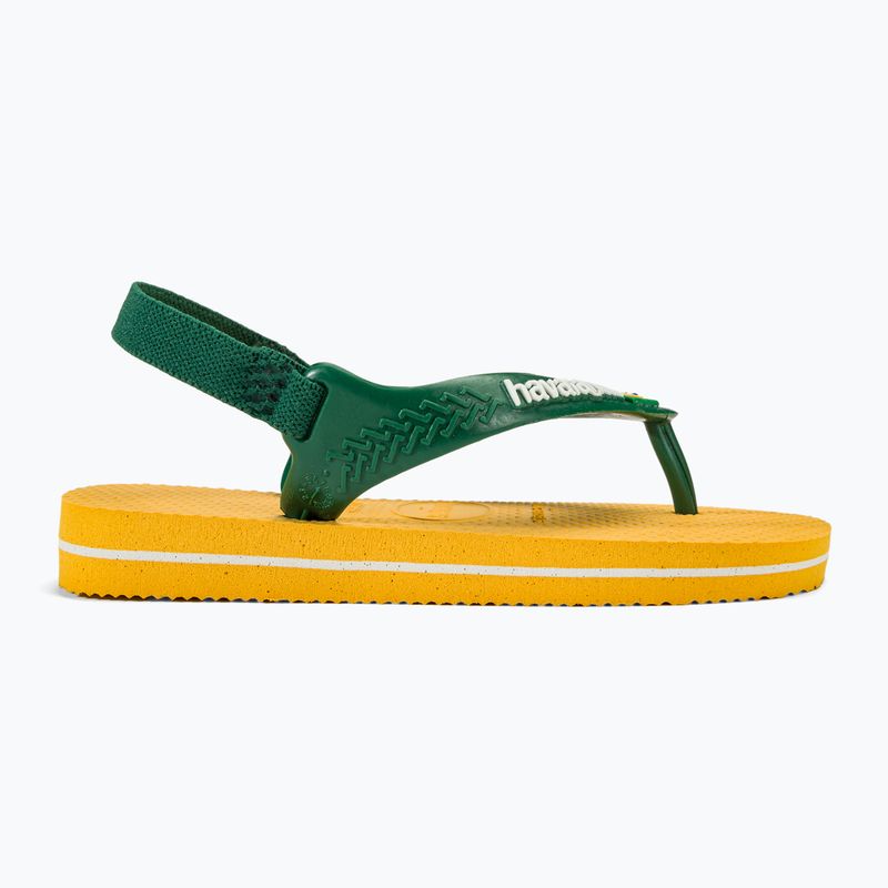 Havaianas Baby Brasil Logo II sandály pop yellow / amazon 2