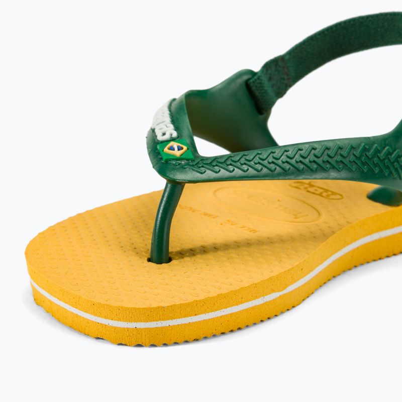 Havaianas Baby Brasil Logo II sandály pop yellow / amazon 8