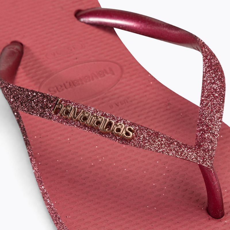 Dámské žabky Havaianas Slim Sparkle II pau brasil 7