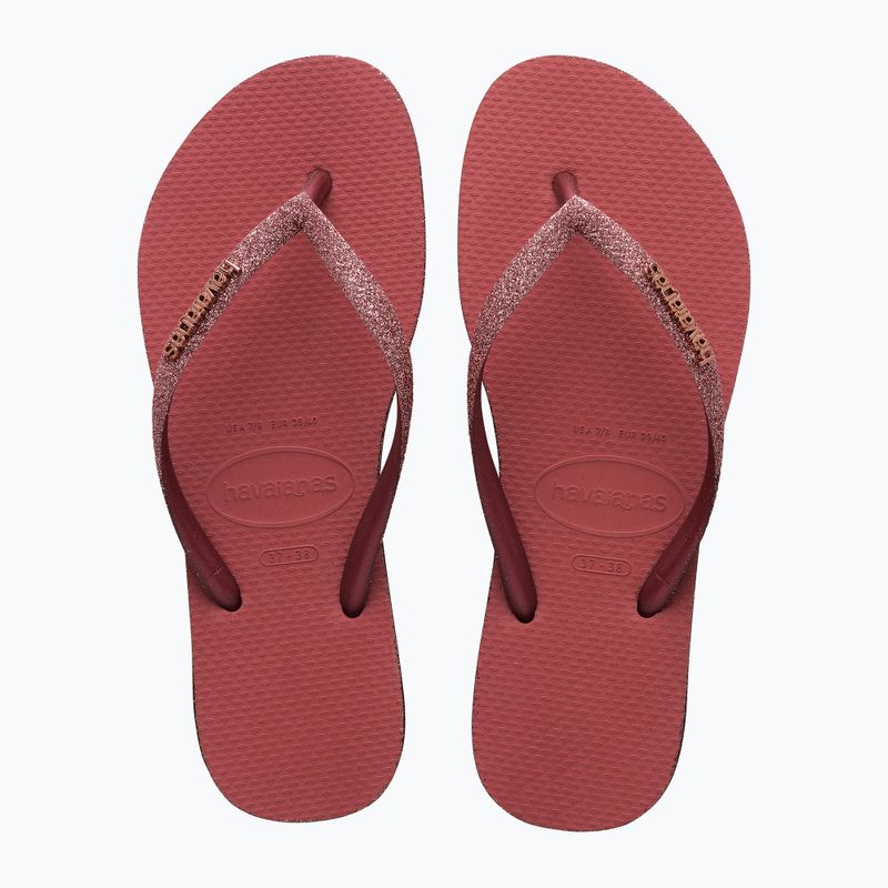 Dámské žabky Havaianas Slim Sparkle II pau brasil 11