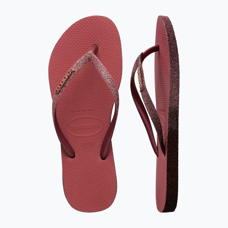 Dámské žabky Havaianas Slim Sparkle II pau brasil 12