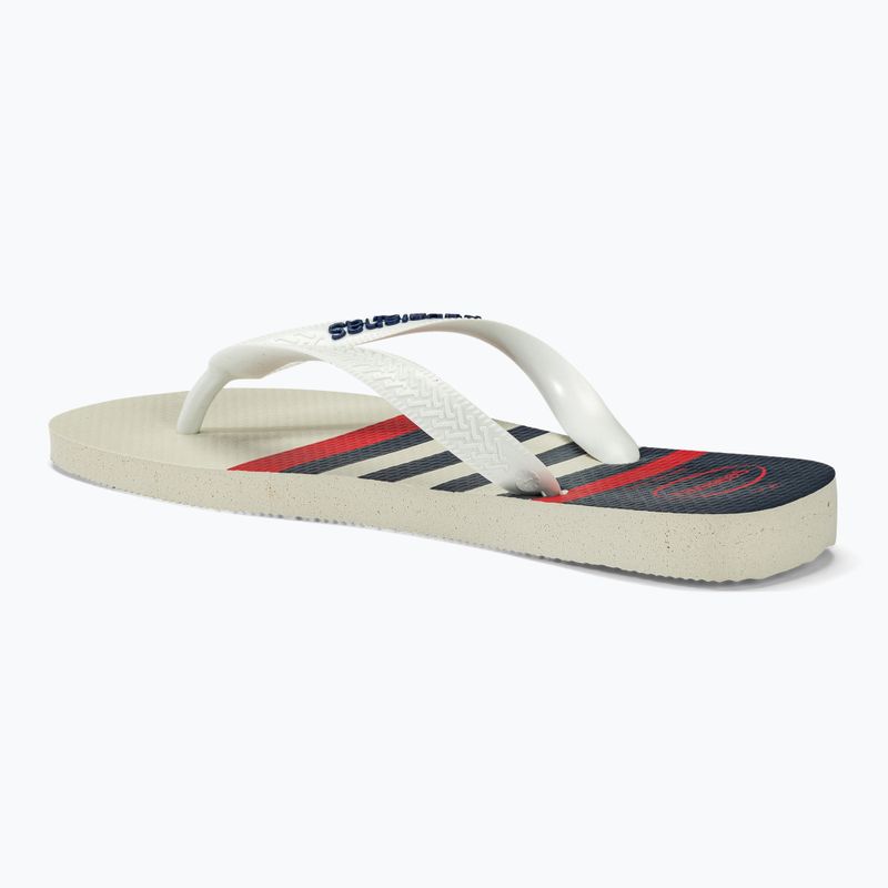 Žabky Havaianas Top Nautical bílá / bílá / námořnická modrá 2