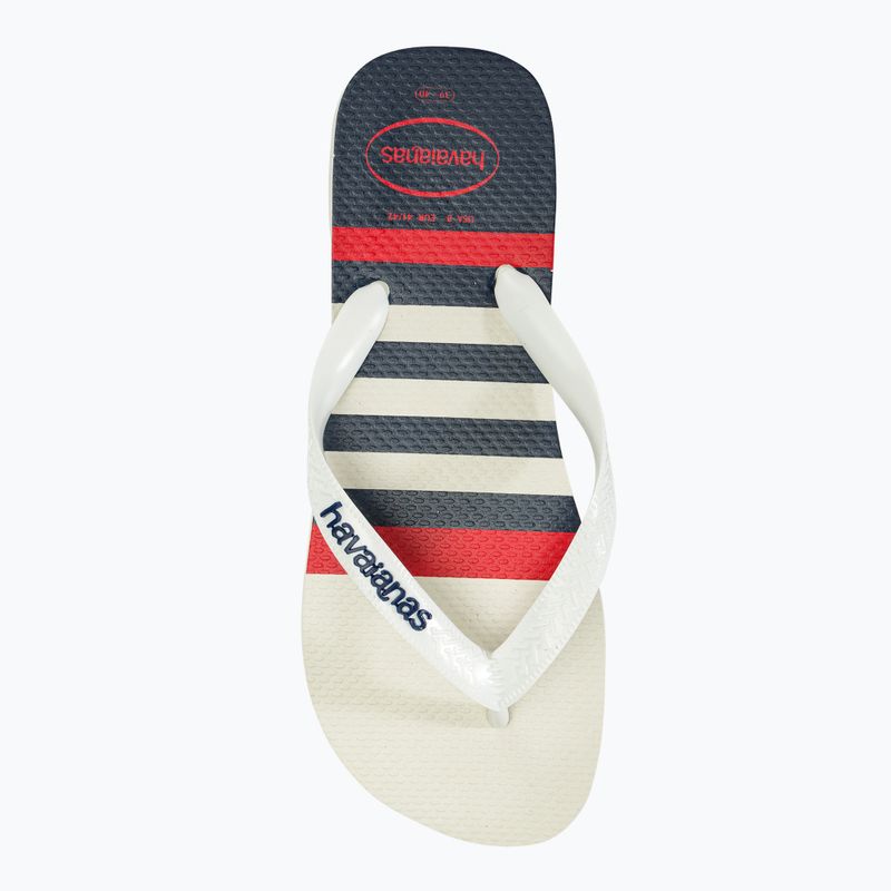 Žabky Havaianas Top Nautical bílá / bílá / námořnická modrá 5