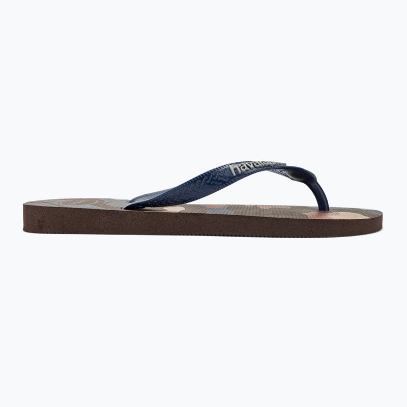 Pánské žabky Havaianas Top Camu dark brown 2