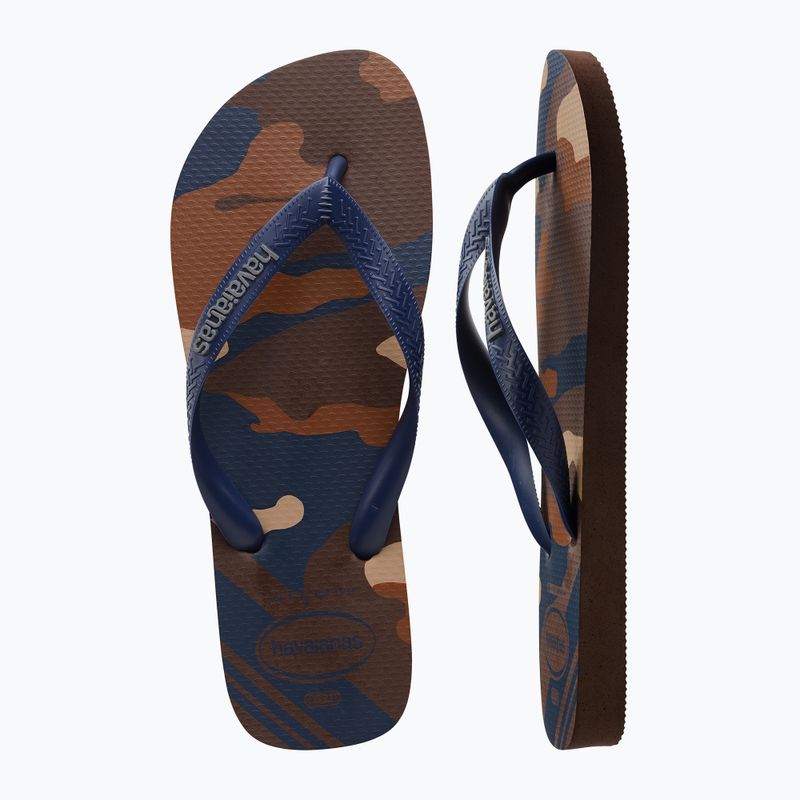 Pánské žabky Havaianas Top Camu dark brown 11