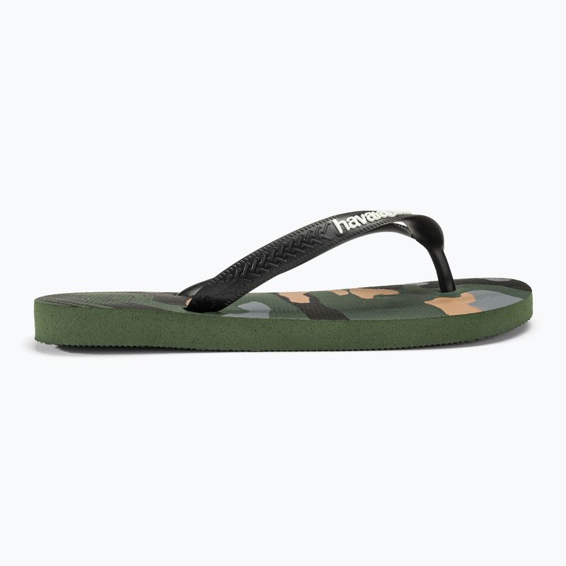 Pánské žabky Havaianas Top Camu green olive / black 2