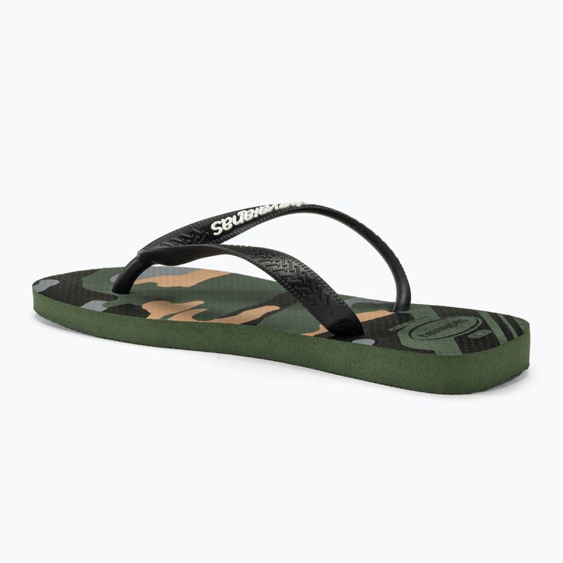 Pánské žabky Havaianas Top Camu green olive / black 3