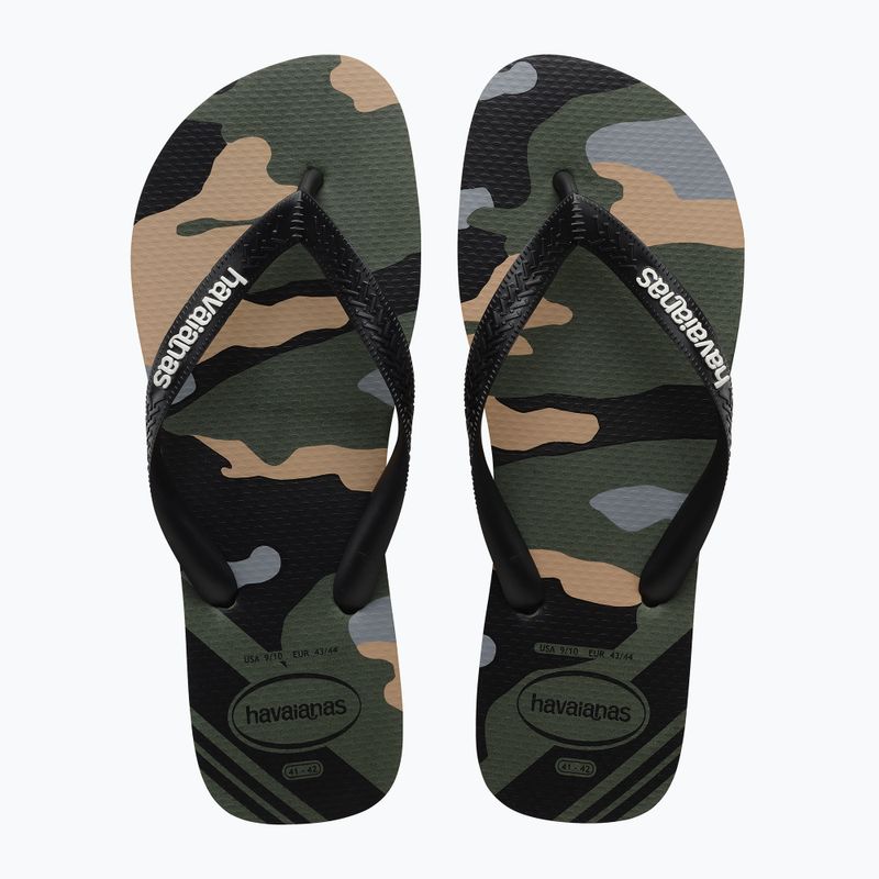 Pánské žabky Havaianas Top Camu green olive / black 10