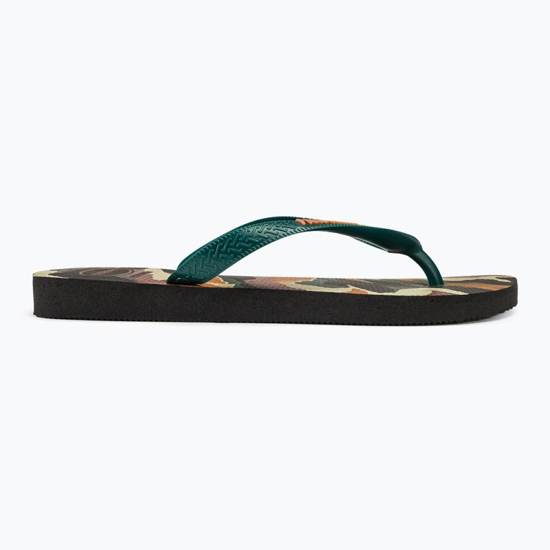 Pánské žabky Havaianas Top Camu black / pantanal green 2