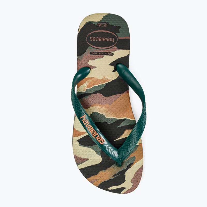 Pánské žabky Havaianas Top Camu black / pantanal green 5