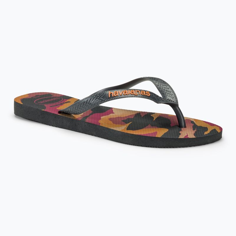 Pánské žabky Havaianas Top Camu new graphite / new graphite