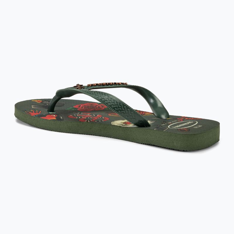 Pánské žabky Havaianas Top Tribo olivově zelené 3