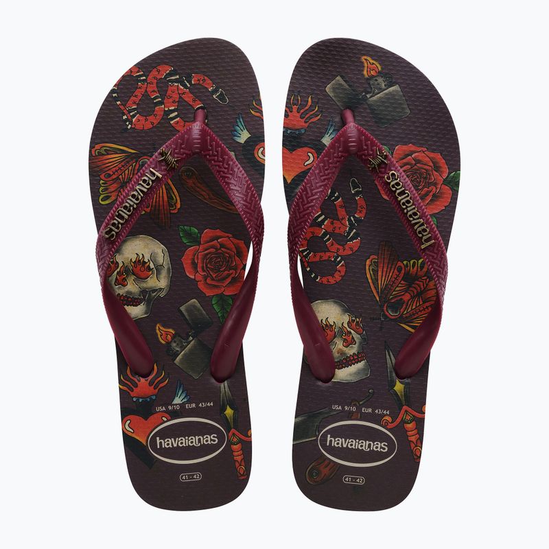 Pánské žabky Havaianas Top Tribo dark brown 12