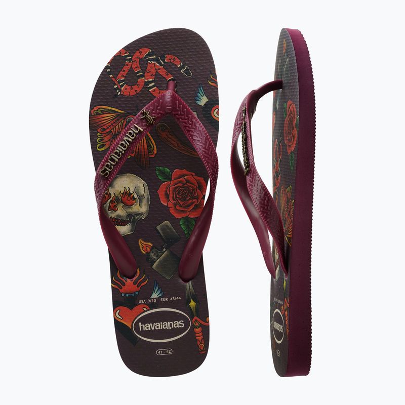 Pánské žabky Havaianas Top Tribo dark brown 13