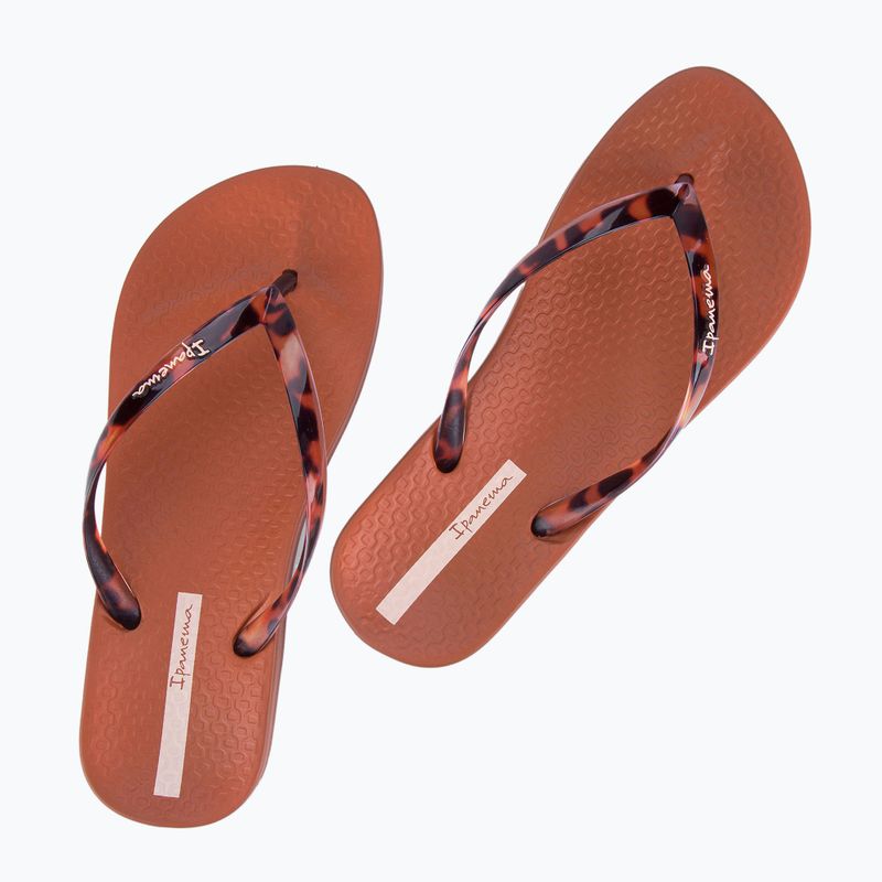 Dámské žabky  Ipanema Anat Connect brown/clear 2