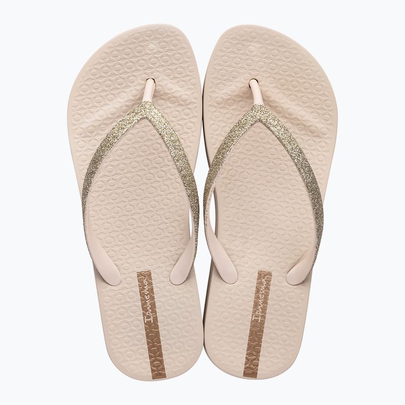 Dámské žabky Ipanema Mesh Chic Plat beige/glitter 2