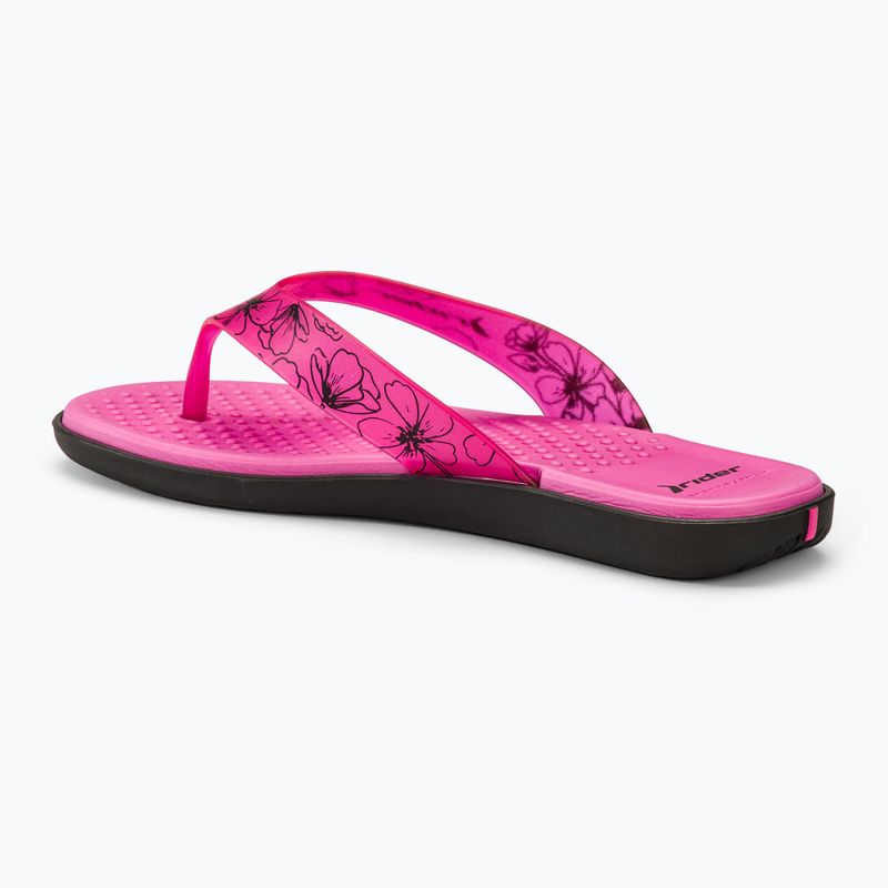 Dámské žabky RIDER Aqua V black/pink 3