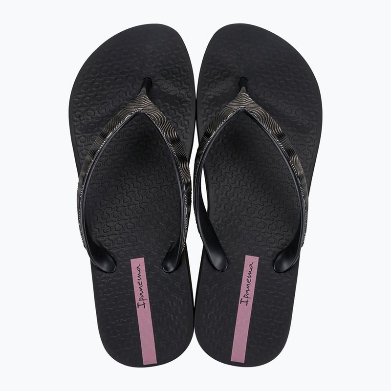 Dámské žabky Ipanema Mesh X Plat black/black/lilac 2