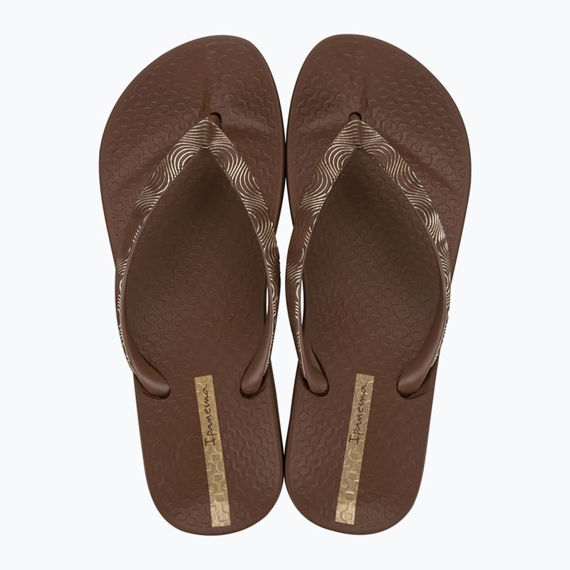 Dámské žabky Ipanema Mesh IX brown/brown/Gold 2