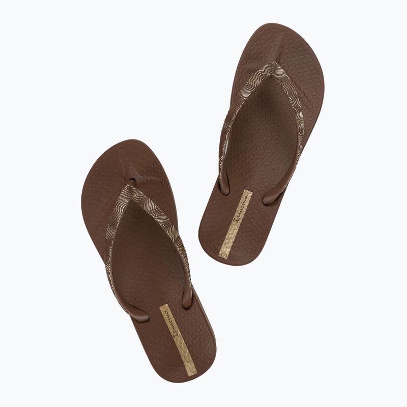 Dámské žabky Ipanema Mesh IX brown/brown/Gold 3