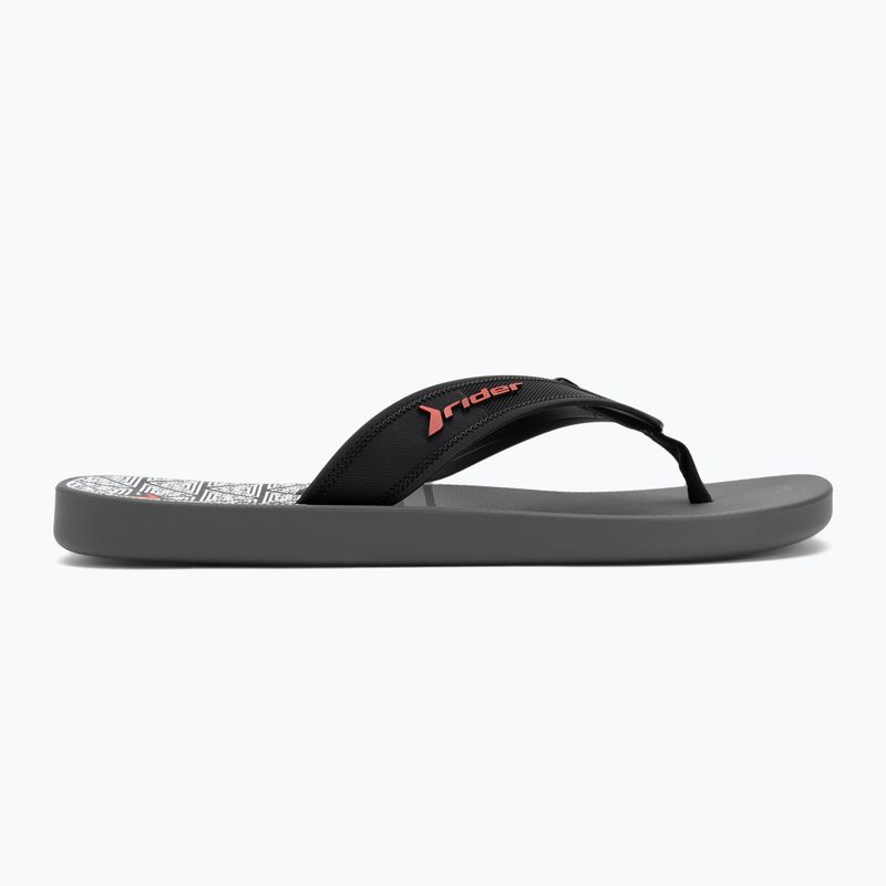 Pánské žabky RIDER Impulse Graphic dark grey/black/red 2