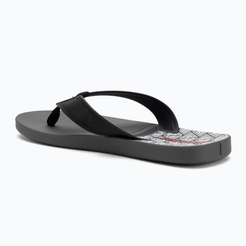 Pánské žabky RIDER Impulse Graphic dark grey/black/red 3