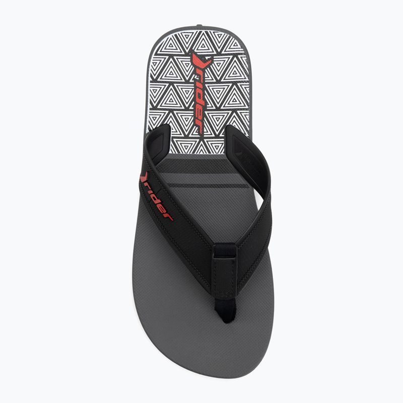 Pánské žabky RIDER Impulse Graphic dark grey/black/red 5